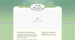 Desktop Screenshot of calurecepcoes.com.br
