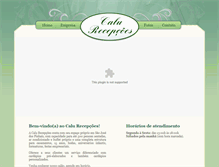 Tablet Screenshot of calurecepcoes.com.br